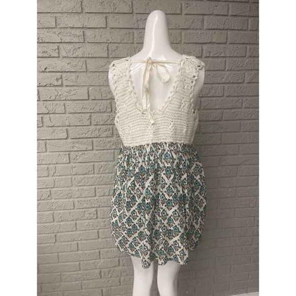 Free People Honey Pie Crochet Floral Baby Doll Tunic Top Size S NWT - Picture 4 of 11